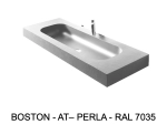 Plan vasque suspendu, double lavabo 90 cm de large, angle arrondi, L. 100 à 200 cm x 40 à 60 cm, résine ACRYSTONE® SOLID-SURFACE Finition lisse, Livraison Offerte et Rapide.